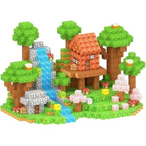 Magnetic Blocks [100PCS 1inch] Magnetic Tiles Building Blocks, Build Forest World Set, STEM Montessori Sensory Toys for Kids Boys Girls Ages 3-5 6-8 Easter Christmas Birthday Gifts