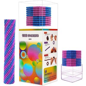 1001PC Upgraded Magnet Toys for Teenager Adults, [1000!] Sh-l Magnetic Balls Putty, Magnetic Beads Slime (C1*1001PCS*3.Mm)