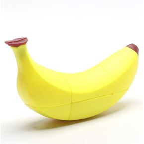 3D Fruit Magic Cube, 3×3 Fruit Speed Cube Brain Teaser Puzzle Cube Collection for Kids (Banana)