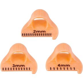 3 PCS Templates for Sewing-2025 Sew Template Kit for Consistent Stitches,3 Sizes Non-Slip Sewing Templates,DIY Stitching Guide Tool for Seam Finishing, Quilting and Sew Aids,Flesh Color