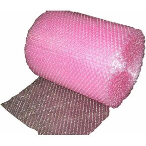 3/16'' Anti-Static Small Bubble Cushioning Wrap Padding Roll 50' x 12'' Wide