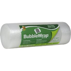 Duck Brand Bubble Wrap Roll, 24 Inches Wide x 35 Feet, Perforated Every 12" (1062218)