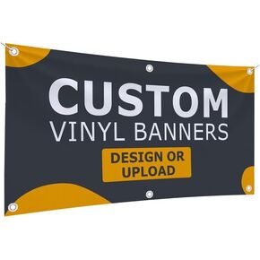GotPrint Custom Banner 13oz Matte | Personalized Custom Vinyl Banner for Grand Openings, Graduations, Parties, Event Promotions | Add Your Text, Logos, Image, Indoor or Outdoor Use, 3 ft x 6 ft