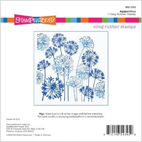 Spellbinders Agapanthus Background Stamp, Clear