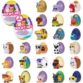 Adopt Me! Mystery Pets Blind Box Egg Assorted 5-Pack - Series 5 - Exclusive Virtual Item Game Code - Collectible Mini Animal Toy Figure, Styles May Vary - Gift for Kids, Girls & Boys - 6+