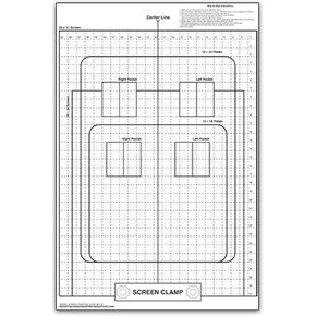 Ecotex® Pre Registration Poster Transparency Template for Screen Printing Film Placement (Transparency Template for Screen Printing)