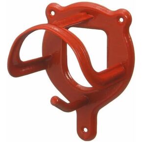 Jeffers Metal Horse Bridle Storage Bracket, Red – PVC Coated Wall Mounted Hanger for Tack Room, Stable, Barn, Trailer – Equestrian Halter, Reins, & Tack Organizer, Horse Barn Accessories