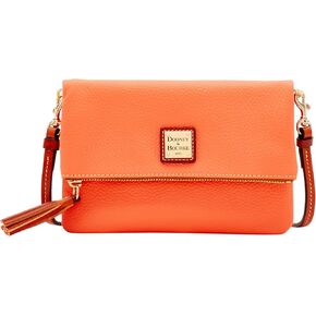 Dooney & Bourke Handbag, Pebble Grain Foldover Zip Crossbody - Midnight Blue in Kuwait