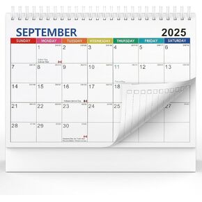 2025-2026 Calendar, 12 Monthly Wall Calendar, Covers July 2025 to June 2026, 7.5 inch × 9 inch with Holiday Remind and Date Square for Family, Office to Organizing