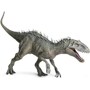 Gemini&Genius Dinosaur Toy Tyrannosaurus Rex with Moveable Jaw-15 Inches Length Large T-rex Figureine - Great Kids Toy Gift (1Pc Big Gray T-Rex)