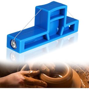 Angle Cutting Clay Tool, Steel Wire Bevel Cutter for DIY, Small Pottery Angle Clay Trimming Tool Plastic Ceramic Wire Small Pottery Cutter for Ceramics and Sculpting (2.7 X 1Inches)