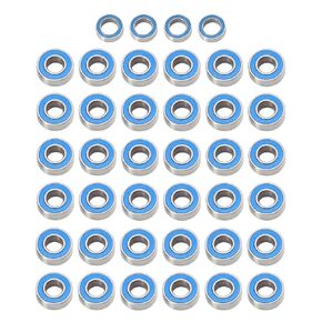 أجزاء ترقية RC لـ Tamiya for G601 RC Car Parts Accessories 40pcs محمل محمل مجموعة 4*تحمل 36*محمل الصلب+المطاط