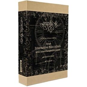 Graphic 45 Staples Interactive Folio Album-Kraft, OSFA