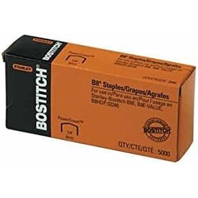 Value Pack of 6 boxes Stanley Bostitch B8 PowerCrown Premium 1/4 Staples (STCRP21151/4) 3 PACK