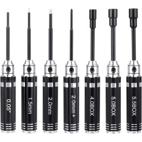 Multi-Size RC Screwdrivers Set Hex Nut Phillips Driver RC Tools for Axial SCX24 Traxxas TRX4M Losi Mini-T 2.0 Wltoys Tamiya HSP HPI 1/24 1/18 RC Crawler Truck Buggy Models