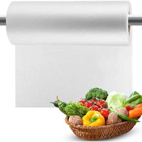 Clear Plastic Produce Bags on a Roll - 12"x16", 350 Bags per Roll - Ideal for Fruits, Vegetables, Meat, and Garbage