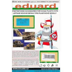 Eduard EDU53111 1:200 PE - USS Arizona Detail Set Part 5 - Railings (for use with The Trumpeter kit) Model KIT Accessory