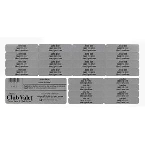 Customized Golf Club Labels – 24 Classy Identification Personalized Labels for Golf Clubs, Tools & More – Weatherproof, Fade Resistant