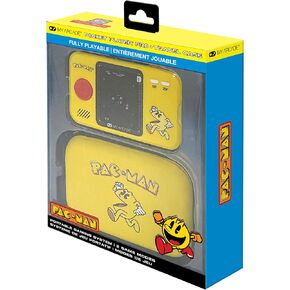 My Arcade Pac-Man Pocket Player Pro and Travel Case: 2 In 1, 2.75" Color Display, Retro Gaming Consoles, Arcade Classics
