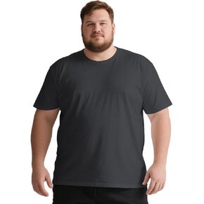 Big and Tall Shirts for Men Cotton T-Shirts Short Sleeve Crew Neck Oversize Pullover Casual Loose Solid Basic Tee Tops