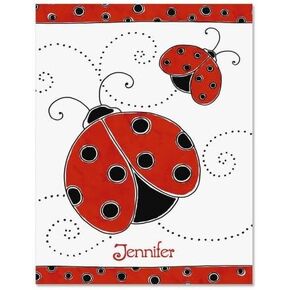 Ladybug Finish Personalized Note Cards