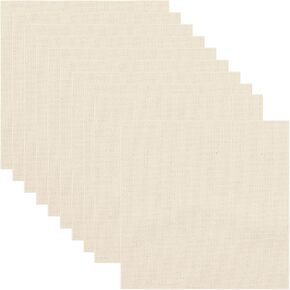 Allazone 10 PCS Monk Cloth, Punch Needle Fabric, Embroidery Fabric for Sewing Embroidery Art Crafts Favors, 12.6 x 12.6 Inch