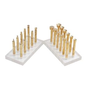 Brass DOP Sticks for Faceting & Polishing Equipment, Set of 12
