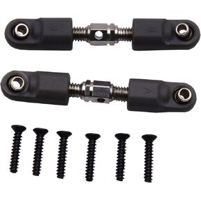 Blomiky 16431 2 Pack Steering Linkage and M23124 Screws for Hyper Go MJX 1/16 1/14 Scales H14BM 14210 14301 H16BM H16PL RC Trucks /14210 Linkage and Screw