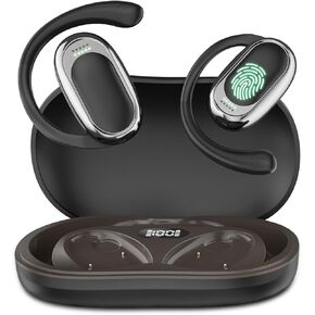 AI Translation Earbuds Real Time, 144 Languages Translator Earbuds Device, 5-in-1 Translation Music Calls Transcription AI Assistant Translation Earbuds Travel Business Learning (Black)