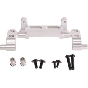 Metal Upgrade Rod Bracket Bridge servo Rod Base MN82 MN78 LC79 MN168 New 99s 1/12 RC Automotive Parts Accessories(Silver)