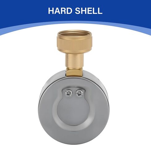 MEASUREMAN 0-200 Psi Water Pressure Test Gauge, 2.5" Dial Size, 3/4" Female Garden Hose Thread, Stainless Steel Case, for Home Potable Water, House Tube in Kuwait