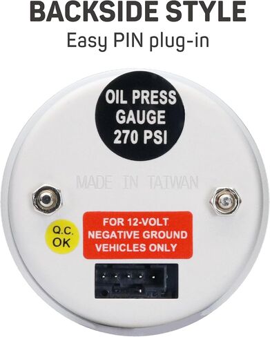 شاشة LED زرقاء مقاس 52 مم مقاس 2-1/16 بوصة مقياس LED كهربائي/مقياس درجة حرارة الماء/مقياس فولت (ث/مستشعر) in Saudi Arabia