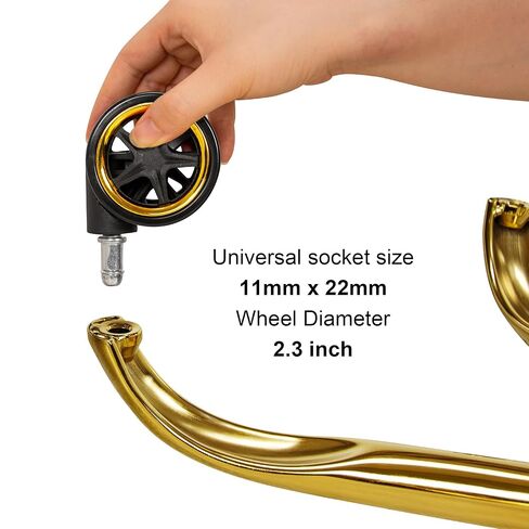 Frassie Office Chair Base Replacement with Wheels, Heavy Duty 2500LBS Metal Stool Chair Base, 28 inch Universal Desk Chair Base Replacement Part (Black) in Kuwait