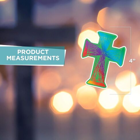 Colored Cross Magic Scratch - 24 Count - Crafts for Kids والأنشطة المنزلية الممتعة in Saudi Arabia