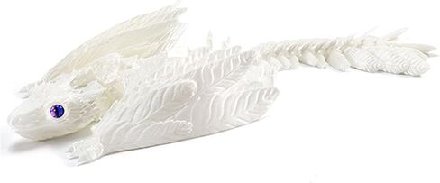 12" Vibrant 3D Printed Dragon Premium PLA Eco-Material Birthday Gift & Fantasy Collectible (Black) in Saudi Arabia