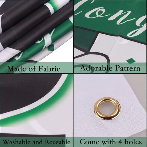 2025 Congrats Grad Graduation Party Decorations - Class of 2025 Large Hanging Photoprop Backdrop Banner,2025 Gard Sign Decorations - Green. in Kuwait