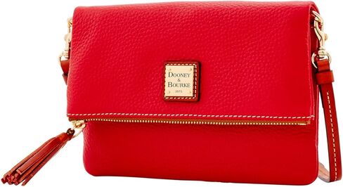 Dooney & Bourke Handbag, Pebble Grain Foldover Zip Crossbody - Midnight Blue in Kuwait