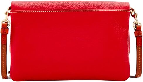 Dooney & Bourke Handbag, Pebble Grain Foldover Zip Crossbody - Midnight Blue in Kuwait