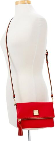 Dooney & Bourke Handbag, Pebble Grain Foldover Zip Crossbody - Midnight Blue in Kuwait