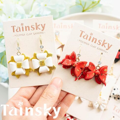 Tainsky Bow Polymer Clay Cutters, Love Knot Polymer Clay Cutters, 18 Shapes Bowknot Clay Cutter for Polymer Clay Jewelry, Ribbon Polymer Clay Earring Cutters (A) in Saudi Arabia