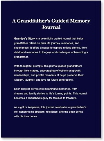 هدايا لأبي من الابن الابن ، مجلة قصة حياة أبي ، أريد أن أعرف قصتك ، تذكار الذاكرة لأبي لملء رحلة الحياة ، الهدايا العاطفية لأبي من ابنته في عيد الميلاد ، عيد الأب ، عيد الميلاد in Kuwait