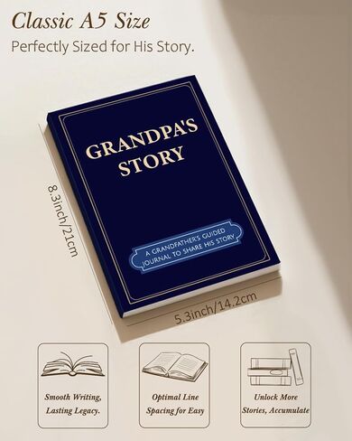 هدايا لأبي من الابن الابن ، مجلة قصة حياة أبي ، أريد أن أعرف قصتك ، تذكار الذاكرة لأبي لملء رحلة الحياة ، الهدايا العاطفية لأبي من ابنته في عيد الميلاد ، عيد الأب ، عيد الميلاد in Kuwait