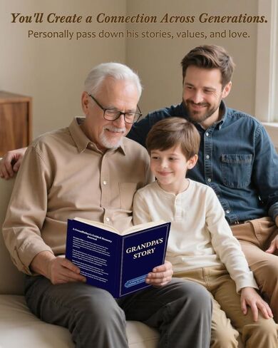 هدايا لأبي من الابن الابن ، مجلة قصة حياة أبي ، أريد أن أعرف قصتك ، تذكار الذاكرة لأبي لملء رحلة الحياة ، الهدايا العاطفية لأبي من ابنته في عيد الميلاد ، عيد الأب ، عيد الميلاد in Kuwait