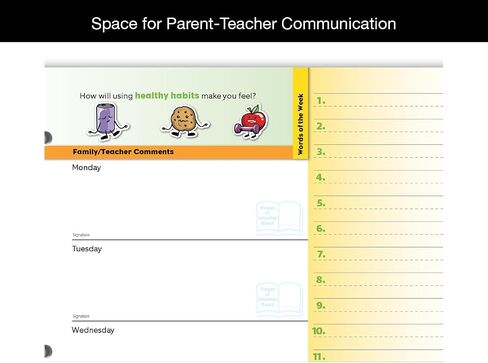 Dated Primary Student Planner 2025-2026 Academic School Year, Large (8.5" by 11") Block Style Datebook with Classic Primary Block Cover in Saudi Arabia
