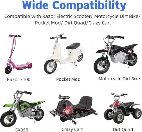 42V Charger 3-Prong Inline Connector for 36V Pocket Mod/Dirt Quad/Sports Mod Electric Scooter Lithium Battery Power Supply, Battery Charger for Electric Scooter in Saudi Arabia