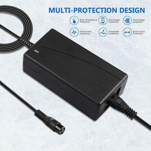 42V Charger 3-Prong Inline Connector for 36V Pocket Mod/Dirt Quad/Sports Mod Electric Scooter Lithium Battery Power Supply, Battery Charger for Electric Scooter in Saudi Arabia