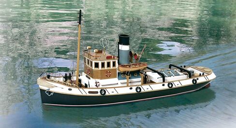 OcCre Ulises Tug Boat 1:30 Scale Wooden Ship Model Construction Kit#61001 Adult Assembly Required (RC Ready-RC System is NOT Included) (Model with Occre Premium Acrylic Paint Set) in Saudi Arabia