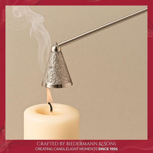 بيدرمان وأولاده مطفأة الشموع التقليدية المزخرفة، 22.86 سم، نيكل in Kuwait