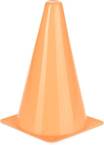 Champion Sports High Visibility 18" Plastic Cone for Athletics and Social Distancing, Flourescent Orange in Kuwait