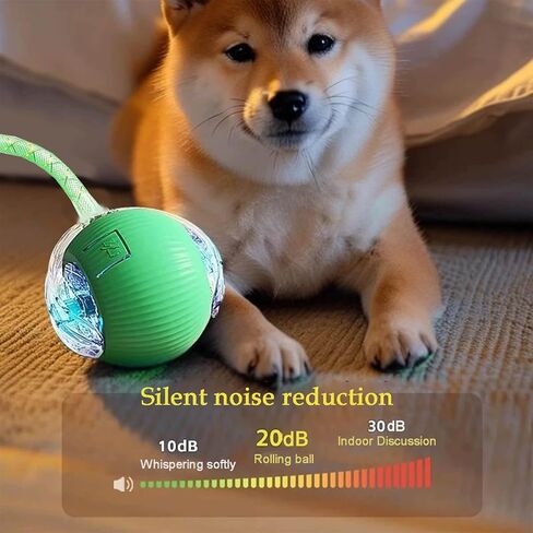 2 PCS Interactive Cat Toy Rolling Ball with Tail Chewie Viral Dog Ball, Smart Automatic Rolling Pet Balls,Automatic Moving Electric Cat Toy in Saudi Arabia
